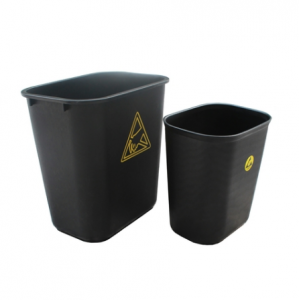 Recycling 15L Black Round ESD Plastic afvalbakken voor buitengebruik